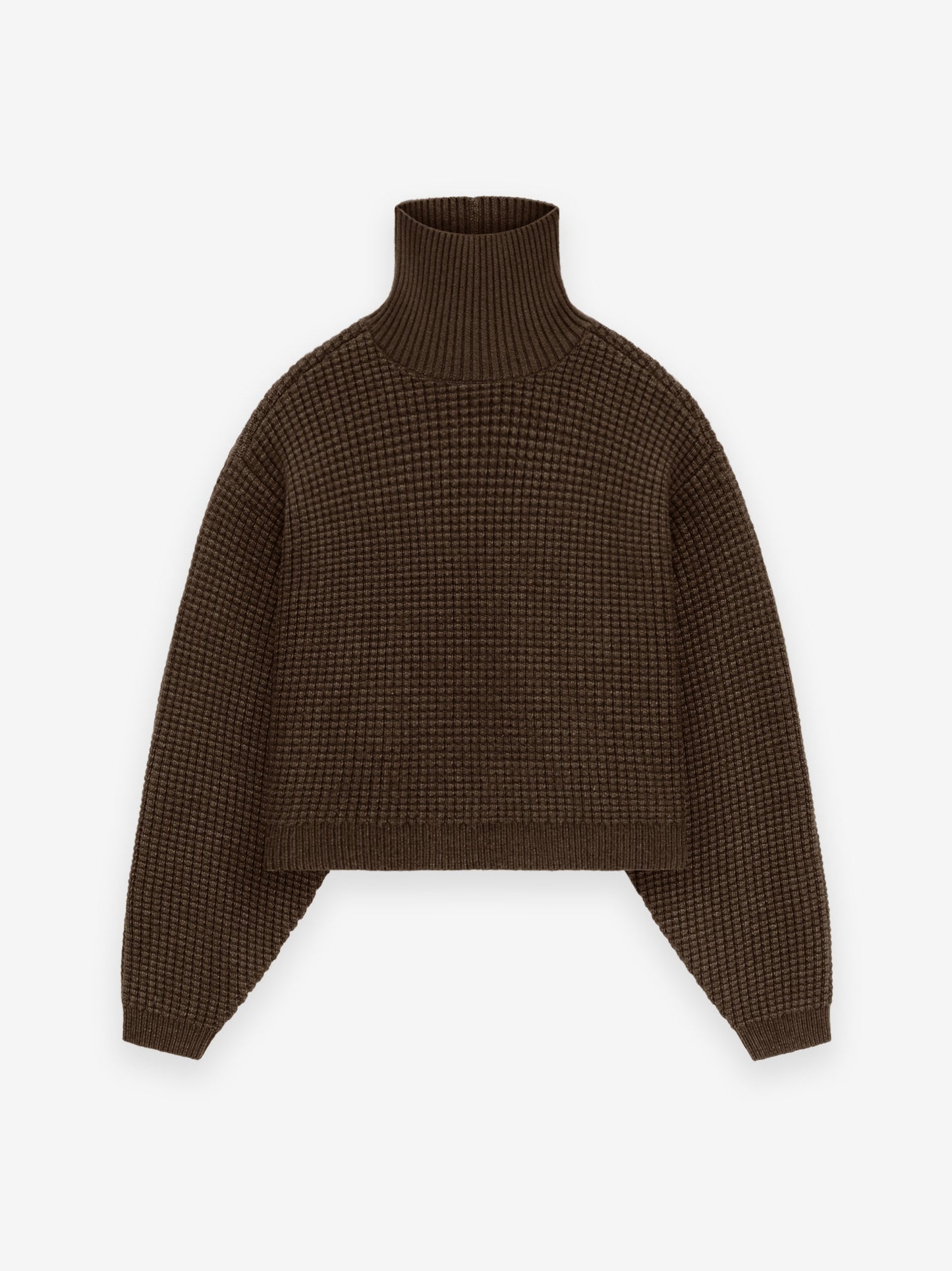 Women's Heavy Waffle Cropped Turtleneck