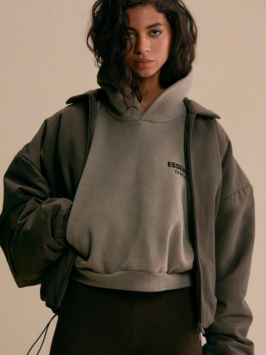 Women's Fleece Cropped Hoodie