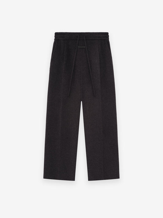 Wool Cashmere Drawstring Wide Leg Pant