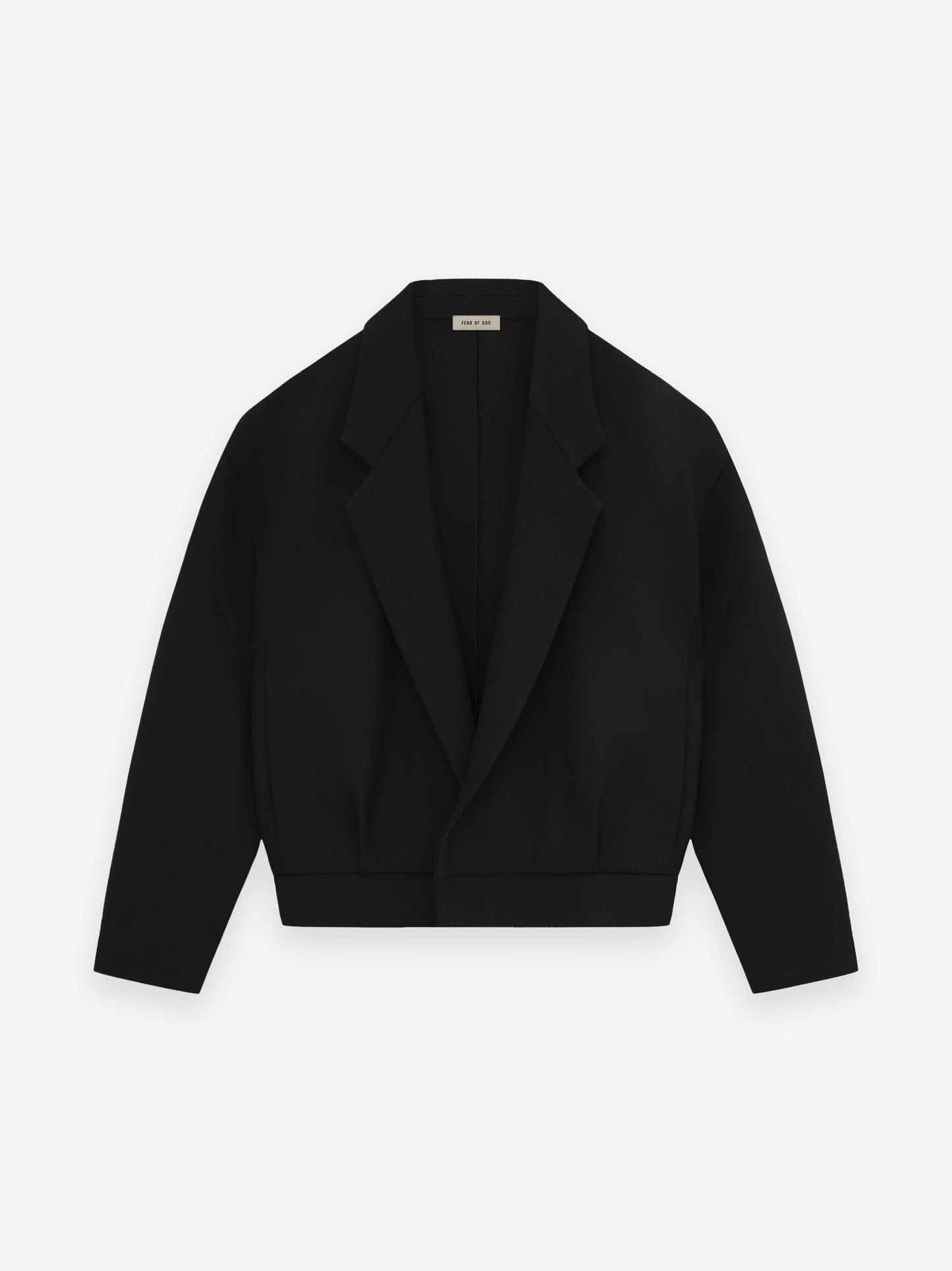 Wool Gabardine Notch Lapel Jacket