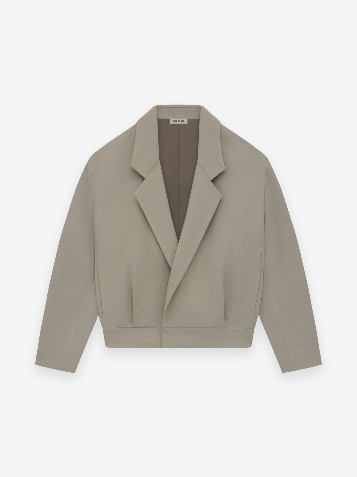 Wool Gabardine Notch Lapel Jacket